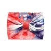 Banda elástica para el cabello de 18 cm de ancho con efecto tie-dye, ideal para yoga, deportes y absorción del sudor, estilo europeo y americano.