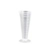Taza medidora triangular de plástico PP de grado alimenticio de 50 ml con escala cónica, matraz volumétrico de 100 ml, herramienta para hornear, taza
