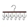 Perchero Multifuncional de Madera Maciza para Uso Doméstico, Adecuado para Colgar Ropa, Corbatas, Camisolas, Bolsos, y un Organizador de Almacenamiento con Múltiples Ganchos para Dormitorios Estudiantiles