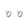 Pendientes de mariposa con hebilla en la oreja para mujer, de plata S925, con diseño de nicho, de alta calidad, estilo frío, pequeños pendientes tipo aro.