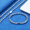 Corrente de Tênis de Zircônia Hip-Hop Transfronteiriça Europeia e Americana de 6,5 mm Joia Masculina Colar Acessórios Pulseira Feminina de Alta Qualidade Personalização