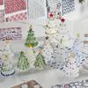 Presente de Natal Vidro Zibo Escovado Árvore de Natal Vidro Artesanato Enfeites Decoração de Mesa de Escritório Casa