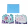 Toalha de mesa de desenho animado infantil transfronteiriça kk sereia louça Aili Roupa temática Crianças Bebê toalha de mesa de festa lenço de papel