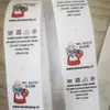 Etiqueta de tela de algodón etiqueta lavada al agua cinta de tejido liso fino borde hecho a mano cinturón de tela leggings cinturón de borde enrollado accesorios cinturón de algodón blanco y negro