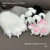 Garras de Animal Coloridas Peludas Luvas Fursuit Garra de Gato Luvas de Menina Gato Impulso de Abertura de Loja Nova Pelo