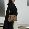 Bolsa de Bowling de Couro Bovino de Primeira Camada 2026 Nova Retro Simples Bolsa de Ombro Bolsa Transversal para o Dia a Dia Bolsa de Mão Texturizada