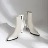 Botines Elásticos Ajustados de Punta Fina para Mujer 2026 Nuevo Otoño/Invierno Tacón Fino Elegantes Tacones Altos Cremallera Lateral Adelgazantes Moda Botines