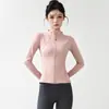 Conjunto de Fitness con Sensación de Segunda Piel que Moldea la Cintura Chaqueta con Cuello Alto y Cierre Completo Pantalones Acampanados Elásticos de Cintura Alta Ropa para Entrenamiento al Aire Libre Yoga