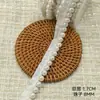 Fita de Renda Estilo Chanel Pérola Branca 1-2cm Fita DIY Chapéu Bolsa Roupa Vestido de Casamento Lolita Decoração Acessórios