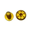 Accesorios de Modificación para Motocicleta Tornillos para Disco de Freno M8 Cabeza Hexagonal Plana Convexa Punta Titanio Quemado Aleación de Aluminio Tornillos Transfronterizos