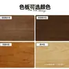 Mesa de comedor nórdica de madera maciza para casas pequeñas, banco de trabajo largo flotante de acrílico, escritorio de computadora simple montado en la pared para sala de estudio