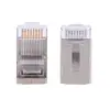 La Fábrica Fuente Suministra Conectores de Cristal de Agujero Pasante Categoría 5, Conectores de Cristal Blindados 8P8C y Conectores de Cristal para Cable de Red RJ45 Categoría 5