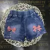 Shorts de Mezclilla de Verano 2025 Nuevo Estilo Occidental KT Dibujos Animados Niños Bebé Femenino Shorts Casuales Elásticos para Niños