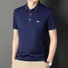 Nova Camisa Polo de Manga Curta para Homens Verão 2026, Estilo Pai de Meia-Idade, Casual de Negócios Cor Sólida com Bolso Real, Camiseta com Gola Polo