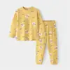 Conjunto de ropa interior térmica de otoño para niños, algodón puro, ropa de casa cálida, conjunto de manga larga para estudiantes de secundaria, oferta especial de liquidación