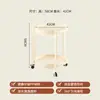 Mesa de centro pequeña mesa lateral para sofá móvil estante de almacenamiento para mesita de noche mesa mini carrito de noche con ruedas mesa de mahjong té