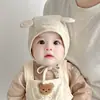 Gorro para Bebé Qiu Nan Estilo Nuevo Primavera y Otoño Estilo Ins Gorro Protector para Niñas Gorro Floral Loli Gorro para Recién Nacido