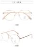 Nuevas gafas ultraligeras retro de celebridades de Internet con montura roja tipo libro para montar, estilo unisex, caja moderna, lisa, lote mixto