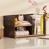Estante de mesa, prateleira de armazenamento de mesa de estudo multicamadas, porta-livros e livros ilustrados infantis de grande capacidade