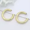 Pendientes de C-shape de Moda con Sentido de Diseño de Nicho para Mujer, Pendientes de Botón Versátiles y Modernos, Pendientes de Botón Geométricos, Joyería de Oreja Exquisita y Elegante para Mujer