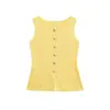 Comercio Exterior 2024 Otoño Nuevo Estilo Europeo y Americano para Mujer Elegante Calle Chaleco de Punto de Botón Sencillo Top 4192100