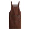 Delantal con logotipo impreso personalizado, delantal de chef de moda coreana, ropa de trabajo para restaurantes, delantal de fábrica al por mayor