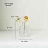 Jarrón de Vidrio Transparente Estilo Japonés Adornos Decorativos Recipiente para Arreglos Florales Hidropónicos de Escritorio Regalo para Pequeñas Empresas Hecho a Mano