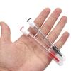 Venta al por mayor desechable espiral rizador de pestañas peine para cejas varilla de cristal cepillo de nailon brocha de maquillaje hebilla dorada tubo de carita sonriente cepillo para pestañas