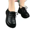 Zapatos de cordones con suela gruesa estilo británico para mujer, nuevos zapatos de cuero otoño 2026, mocasines casuales de punta redonda con suela blanda para madres