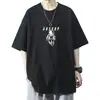 Camiseta Suelta de Manga Corta Estilo Nuevo de Verano para Hombre, Camiseta de Moda Casual de Media Manga Tendencia, Camiseta Básica de Manga Tres Cuartos