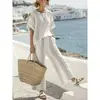 Traje Casual Holgado a Rayas Estilo Europeo y Americano Nuevo 2026 para Mujer, Conjunto de Dos Piezas con Top de Manga Media Bloque de Color y Pantalones de Pierna Ancha para Primavera y Verano