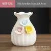 Flores de Cerámica Recogidas a Mano, Mini Jarrones Hidropónicos Creativos, Mesas de Café, Recipientes Pequeños para Flores Frescas, Adornos Decorativos, Arreglos Florales para Sala de Estar
