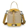 Bolso cruzado de un solo hombro con retazos de nailon en bloques de color, Mochila casual versátil, Bolso mini multifuncional de moda para teléfono