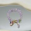 Pulsera Año Nuevo del Dragón 2024 para Mujer Pulsera Imitación Cinabrio Bollo de Dragón Nuevo Estilo Chino Joyería Estilo Chino Año del Dragón