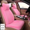 Cojín de coche de invierno de felpa de lana, cojín de coche corto de imitación de conejo de felpa, funda cálida para asiento de coche de diosa