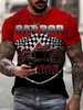 Verano 2023 nuevo venta directa de fábrica transfronteriza impresión digital 3D para hombre logo de coche camiseta de secado rápido para motocicleta de carreras