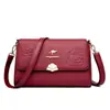 Bolso de Mujer 2025 Verano Nuevo Bolso para Mamá Estilo Coreano Bolso de Hombro Cruzado Simple Bordado Bolso para Mujer de Mediana Edad Bolso Cuadrado Pequeño de Moda
