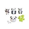 Mini panda de bambú de alta calidad, calabaza de azúcar, plato de acompañamiento, pastel de crema, zapato de dibujos animados, hebilla, pinza para el pelo de gel de crema, accesorios de resina