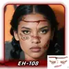 2025 Novos Adesivos de Tatuagem de Halloween Transfronteiriços Adesivos de Cicatriz para Rosto à Prova d'Água Adesivos de Cicatriz Engraçados de Terror de Halloween