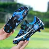 Zapatos de fútbol con velcro para uñas rotas de niños de primavera y otoño, para entrenamiento de uñas largas de niños, zapatos de competición de uñas cortas para niñas