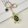 Chaveiro de Tartaruga com Strass Criativo Fofo Europeu Americano Pingente de Bolsa Acessório Decoração de Chaveiro de Carro