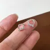 Tiqi Puños de Oreja S925 de Plata Esterlina Sencillos Mini Tachonados con Diamantes para Mujer, Exquisito Diseño de Nicho con Tres Piedras de Circonita, Joyería de Oreja Versátil