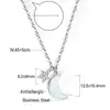 Venta Caliente Transfronteriza Collar de Gama Alta al por Mayor Moda Joyería para Mujer Collar de Acero Inoxidable Chapado en Oro Collar con Colgante de Estrella y Luna