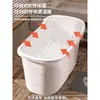 Tina de Baño para Adultos Cubo de Baño de Plástico Tina Gruesa Grande Tina de Baño para Todo el Cuerpo para el Hogar
