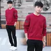 Conjunto deportivo de dos piezas sin cuello para hombre de talla grande para primavera y otoño 2021, bordado, de marca de moda, para estudiantes