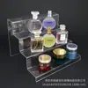 Suporte de Exibição de Perfume em Acrílico, Prateleira Integrada de 4 Níveis, Suporte de Exibição de Amostras de Creme e Loção, Pequeno Stand de Exposição