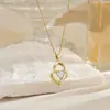 Pendente de Fita Oca Tiktok Pingente Único Atacado Personalizado Versátil Zircônia Acessórios de Colar Joias Comércio Exterior Transfronteiriço Novos Produtos