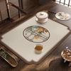 Novo Tapete de Chá Zen Chinês Caminho de Mesa Estilo Chinês Tapete Drenante de Lama Diatomácea Pano Almofada de Mesa de Chá Absorvente Porta-copos Seco para Mesa de Chá