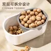 Herramienta Mágica para Personas Perezosas para Comer Semillas de Girasol, Caja de Almacenamiento para Snacks y Frutas, Contenedor de Frutos Secos para Mesa de Café de Sala de Estar, Bandeja Escurridora de Frutas para Uso Doméstico