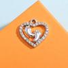Colgante de Pie de Amor Accesorios Colgante Diamante Aleación Accesorios de Joyería Aretes DIY Collar Ropa Equipaje Pulsera